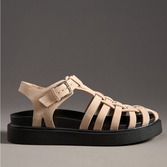 NWT! By Anthropologie Footbed Fisherman Flats - Size EU 38 💎 - Picture 2 of 11